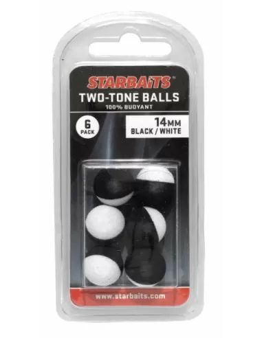 Boilies Due Colori nero bianco 14 mm Starbaits Carpfishing Starbaits