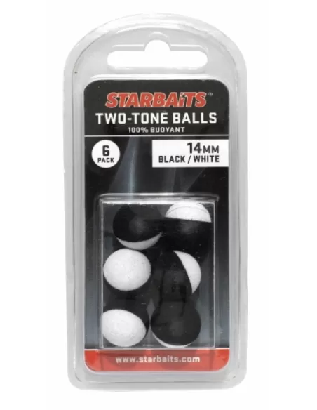 Boilies Due Colori nero bianco 14 mm Starbaits Carpfishing Starbaits