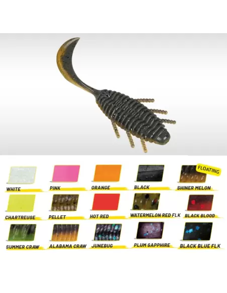 Herakles Lefttail R Soft baits 3.5" 8 Pezzi Esche Artificiali Herakles