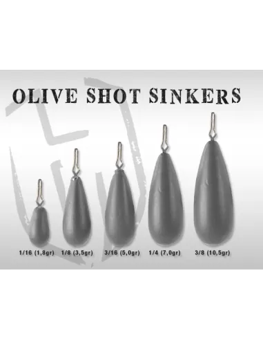 Herakles Spinning Olive Short Sinkers Esche Artificiali Herakles
