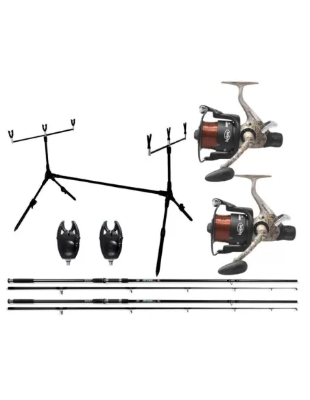 Camo Carp Rods 2 Reels 2 Kit 2 1 Pod signal devices