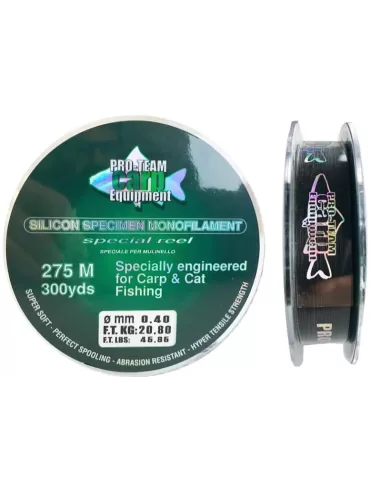 Pro Team Carp Silicon Fishing Line 275mt Lineaeffe Fishing Lines