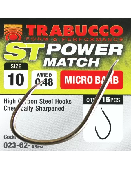 Trabucco Ami ST Power Match con Ardiglione  Ami sfusi Trabucco