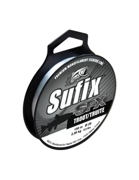 Sufix Fishing Line SFX Trout Clear 150mt Sufix Fishing Lines
