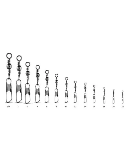 Kolpo Girelle Pesca Barilotto con Moschettone 12 pz Minuteria Kolpo