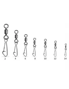 Kolpo Girelle Rolling with Fishing Carabiner 12pcs
