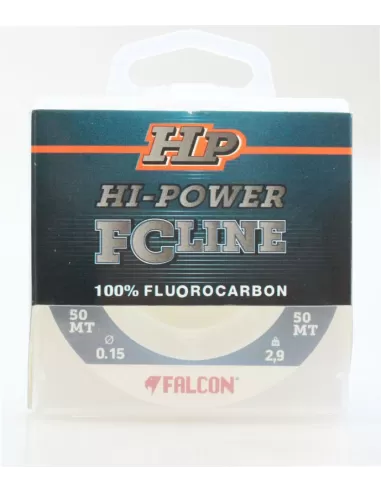 Falcon Fluorocarbon HP Hi-power FcLine 50mt Fili da pesca Falcon