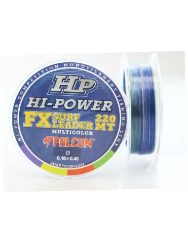 Falcon Filo Pesca Surfcasting FX Surf Leader 220 mt Multicolor Fili da pesca Falcon
