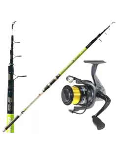 Kit Surfasting Canna Telescopica Mulinello e Filo Kolpo Kit da pesca Kolpo