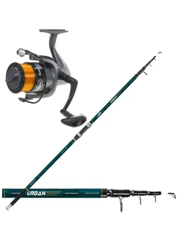 Kit Pesca Surfcasting Combo Surf Canna Mulinello Nanga Kit da pesca Kolpo