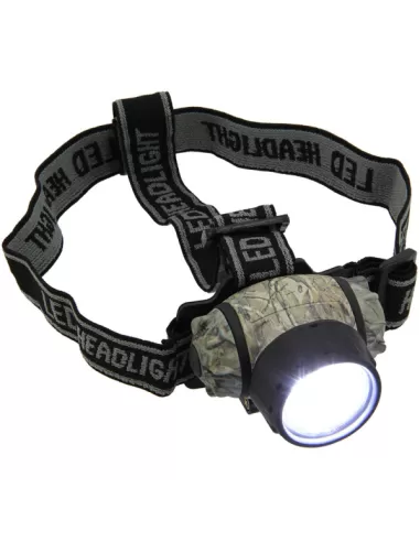 Lampada Frontale Pesca Notturna 19 Led Camo Lampade e luci chimiche Kolpo