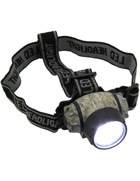 Lampada Frontale Pesca Notturna 19 Led Camo Lampade e luci chimiche Kolpo