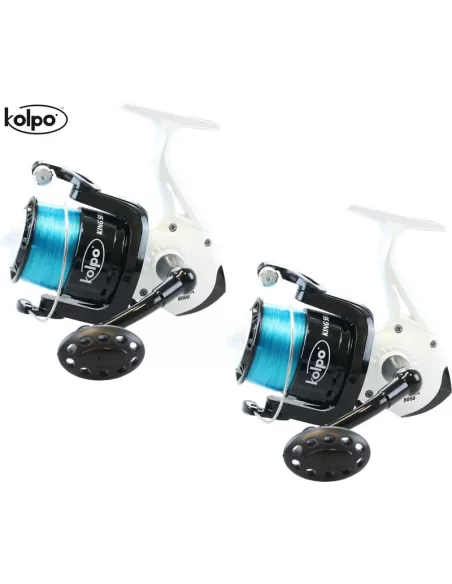 Kit 2 Mulinelli Surfcasting King Sea 8000 Kolpo Mulinelli da Pesca Kolpo