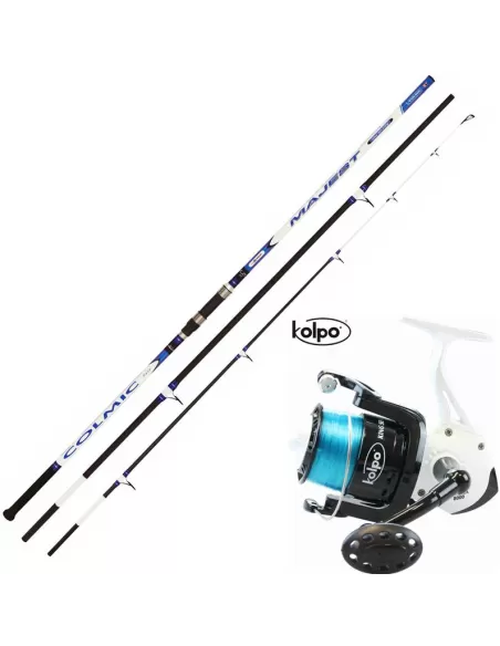Colmic Canna Surf Majest 4,20 80-200gr + Mulinello Kolpo King Sea Kit da pesca Colmic