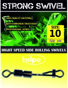 Girelle da Pesca Kolpo Hight Speed Side Rolling Swivels 6 pz Minuteria Kolpo