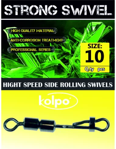 Girelle da Pesca Kolpo Hight Speed Side Rolling Swivels 6 pz Minuteria Kolpo