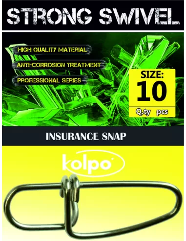 Moschettoni Kolpo Insurance Snap 10 pz Minuteria Kolpo
