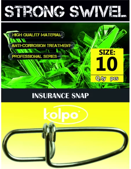 Moschettoni Kolpo Insurance Snap 10 pz Minuteria Kolpo