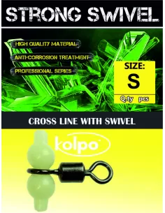 Cross in Line Kolpo Con Girella da Pesca Rolling 6 pz Minuteria Kolpo