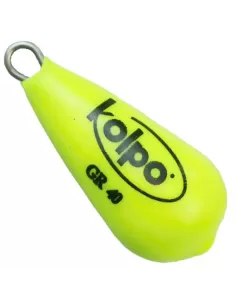 Piombi Pesca Kolpo Pera Extra Fosforescente Giallo Minuteria Kolpo