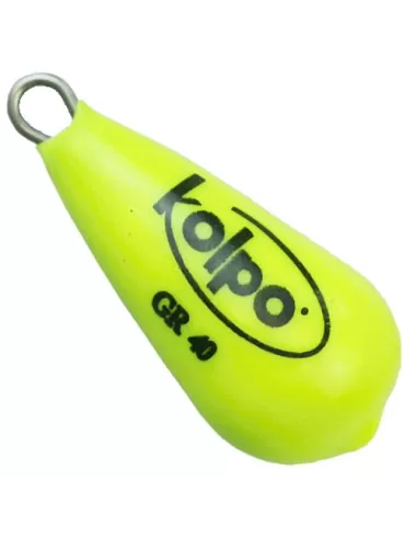 Piombi Pesca Kolpo Pera Extra Fosforescente Giallo Minuteria Kolpo
