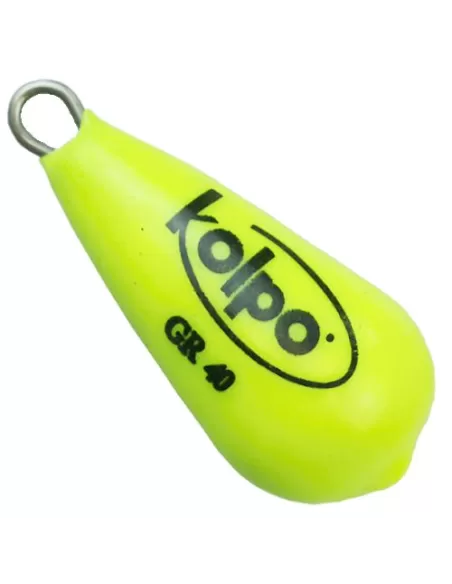 Piombi Pesca Kolpo Pera Extra Fosforescente Giallo Minuteria Kolpo