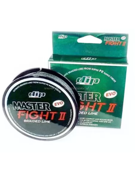 Dip Trecciato per la Pesca Braided Master Fight II 270 mt Olive Green Fili da pesca Dip