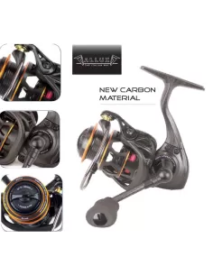 Allux Mulinello da Pesca Carbon Area 10 Cuscinetti Mulinelli da Pesca Allux