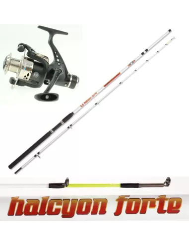 kit Bolentino Canna Halcyon 2.40 + Mulinello Kit da pesca Zun Zun