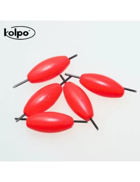 Flotter Zatterini da Pesca Galleggianti Super Fluo Intercambiabili Rossi Accessori mare Kolpo