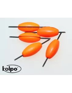 Flotter Zatterini da Pesca Galleggianti Super Fluo Intercambiabili Orange Accessori mare Kolpo