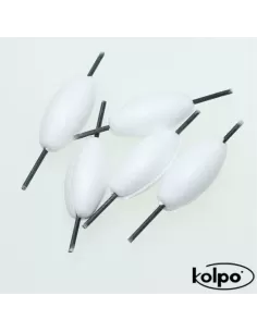Flotter Zatterini da Pesca Galleggianti Super Fluo Intercambiabili Bianchi Accessori mare Kolpo