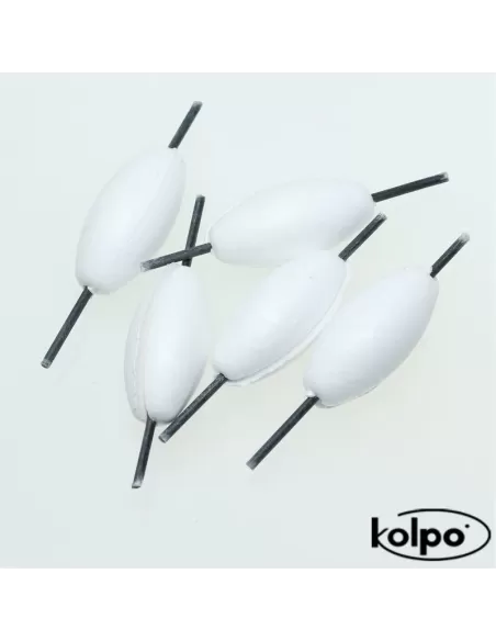 Flotter Zatterini da Pesca Galleggianti Super Fluo Intercambiabili Bianchi Accessori mare Kolpo