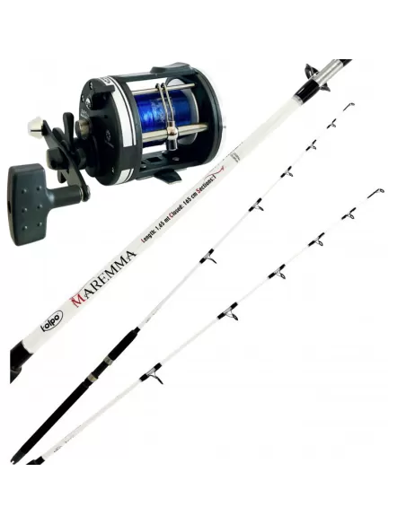 Kit Pesca Traina Costiera Mulinello Troll kolpo Kit da pesca Kolpo
