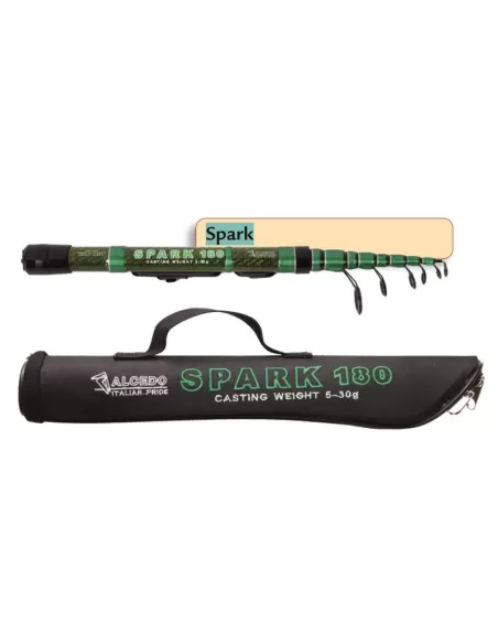 Canna da Pesca Alcedo Spinning Spark Ingombro Ridotto Canne da pesca Alcedo
