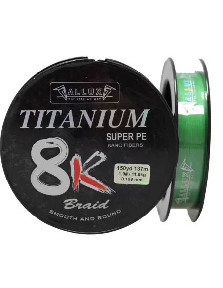 Alcedo Treccia Braid Titanium 8 Capi 275 metri  Fili da pesca Allux