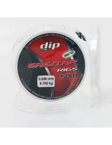 Filo da Pesca Per Finali Dip Sagitar Rigs 50 metri Fili da pesca Dip