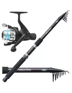 Telescopic Spinning Rod Circle Kit + Reel Spin 