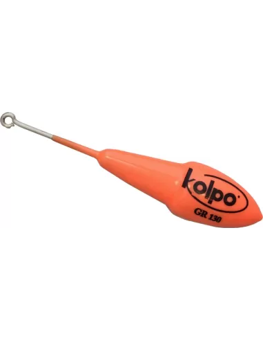 Piombi Pesca Kolpo Ogiva con Asta Extra Fosforescente Orange Anello Inox Minuteria Kolpo