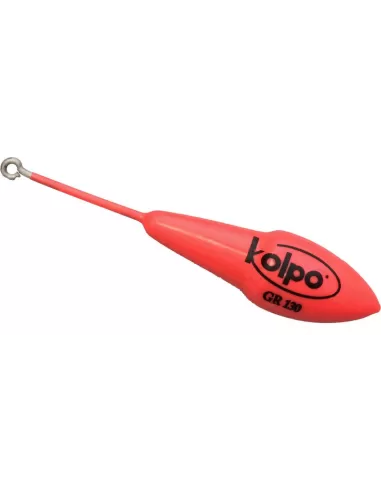 Piombi Pesca Kolpo Ogiva con Asta Extra Fosforescente Rosso Anello Inox Minuteria Kolpo