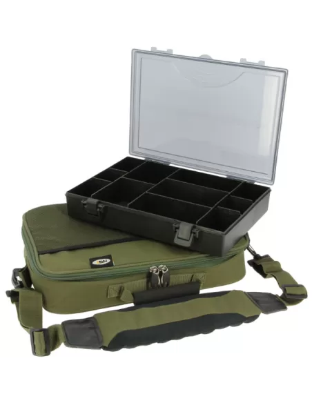 Borsa con Scatola Porta Minuterie e Accessori da Pesca Ngt Carpfishing
