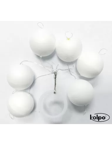 Flotter Zatterini da Pesca Galleggianti Super Fluo Bianchi Rotondi Accessori mare Kolpo