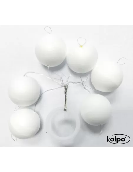 Flotter Zatterini da Pesca Galleggianti Super Fluo Bianchi Rotondi Accessori mare Kolpo