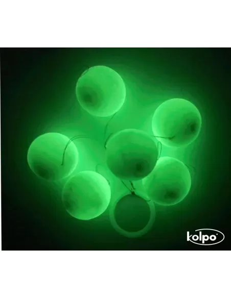 Flotter Zatterini da Pesca Galleggianti Super Fluorescenti Rotondi Accessori mare Kolpo