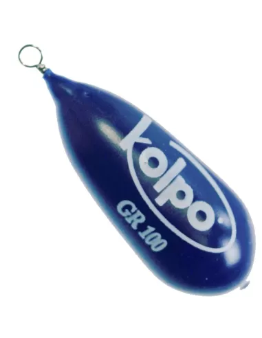 Piombi Pesca Kolpo Pera Plastificata Con Girella Blu Notte Minuteria Kolpo