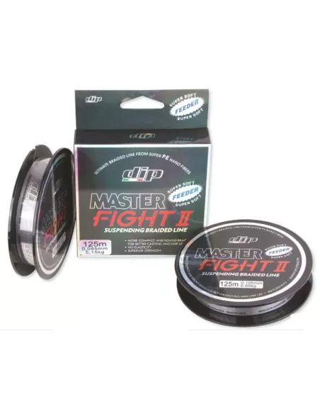 Trecciato Master Fight II Feeder 125 mt Colore Grigio Neutro Fili da pesca Dip