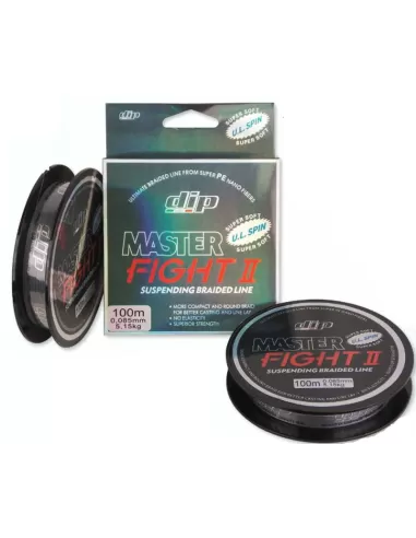 Trecciato Master Fight II Ultra Light Spin 100 mt Fili da pesca Dip