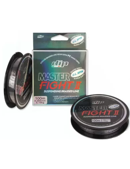 Trecciato Master Fight II Ultra Light Spin 100 mt Fili da pesca Dip
