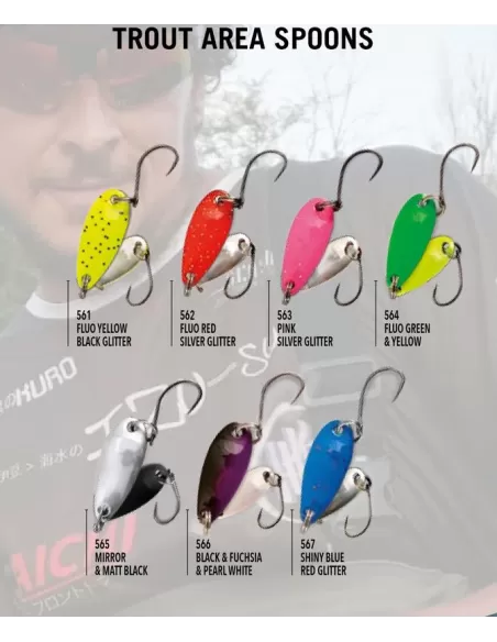 Nomura Akira Trout Area Spoons 3.5 grammi Esche Artificiali Nomura