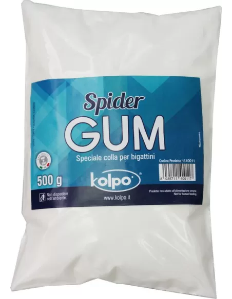 Collante Colla Per Esche Vive Bigattini 500 gr Spider Gum Pasture Kolpo